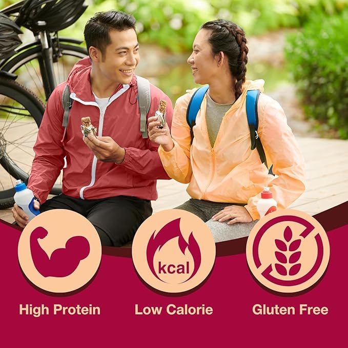 ProtiDIET Peanut Surprise High Protein Bar, No Trans Fat, Nutrient Rich Protein Fiber Bars - High Protein Snacks for Adults - Healthy On-the-Go-Snack - 7 Delicious Peanut Meal Bars Per Box