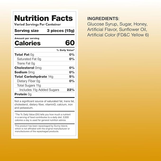 Honey Filled Hard Candy - 1 lbs - Flavored Classic Bon Bons Filled with Real Honey - American Vintage Candy Snack Assortment- Individually Wrapped, 16 oz. (Pack of 2)