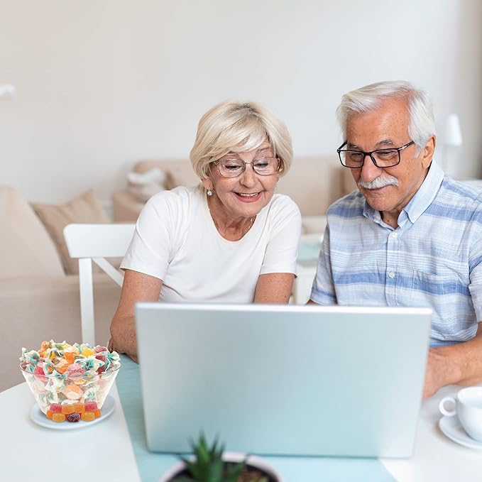 Bonelle Sugar Free Fruit Jelly Candy | 1 Pound Bag | Individually Wrapped Sugar Free Candy | Naturally Flavored Dye Free Candies | Assorted Flavors Italian Jellies