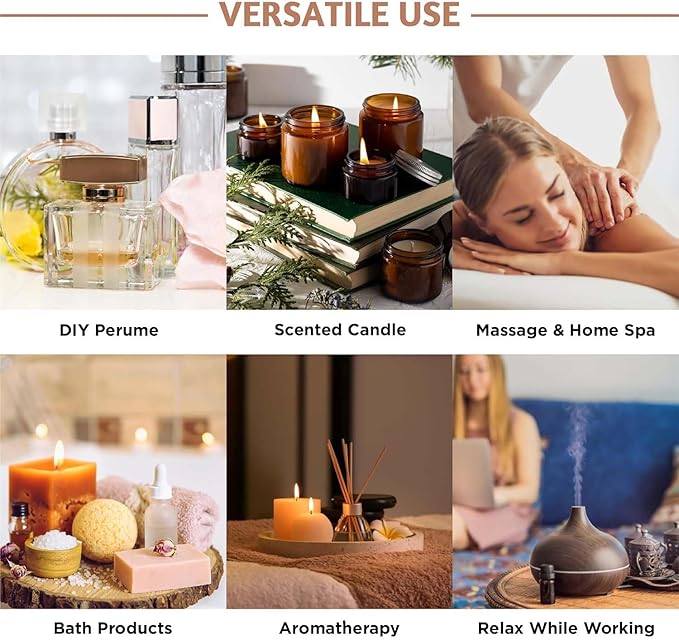 Folkulture Essential Oils for Diffuser | Fall Essential Oils Set of 6x0.34 fl oz | 60 ml Fragrance Oil, Diffusers Oils Fall Scents for Home | Oil Diffusers Fragrances for Diffusers | Pumpkin Spice oil