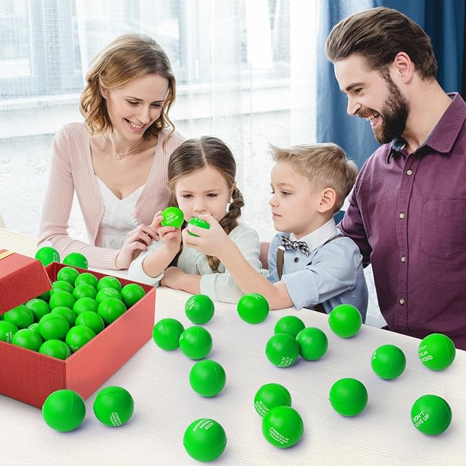 54PCS Motivational Stress Balls for Adults and Kids - Stress Balls Bulk Soft Sponge Squeeze Toys with Inspirational Quotes | Office Classroom Stress Relief Gifts | Anxiety Relief Fidget Toys
