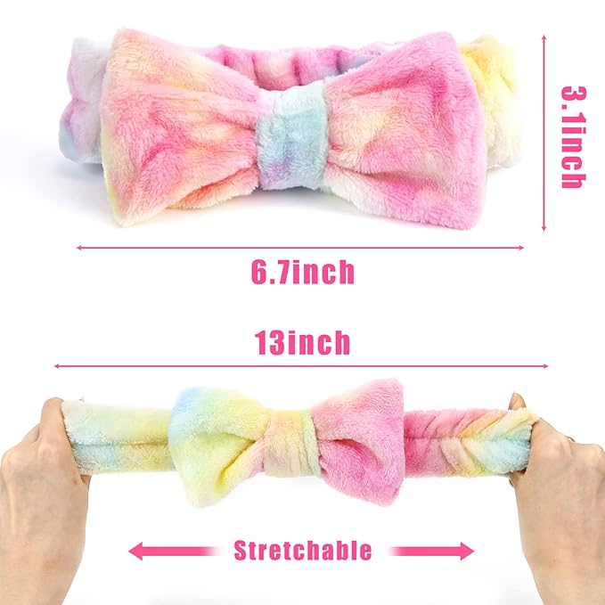 Shindel 8PCS Spa Headbands Set, Makeup Skincare Headbands fo Washing Face, Ultra Soft Absorbent Beauty Hair Bands, for Women Teen Girls
