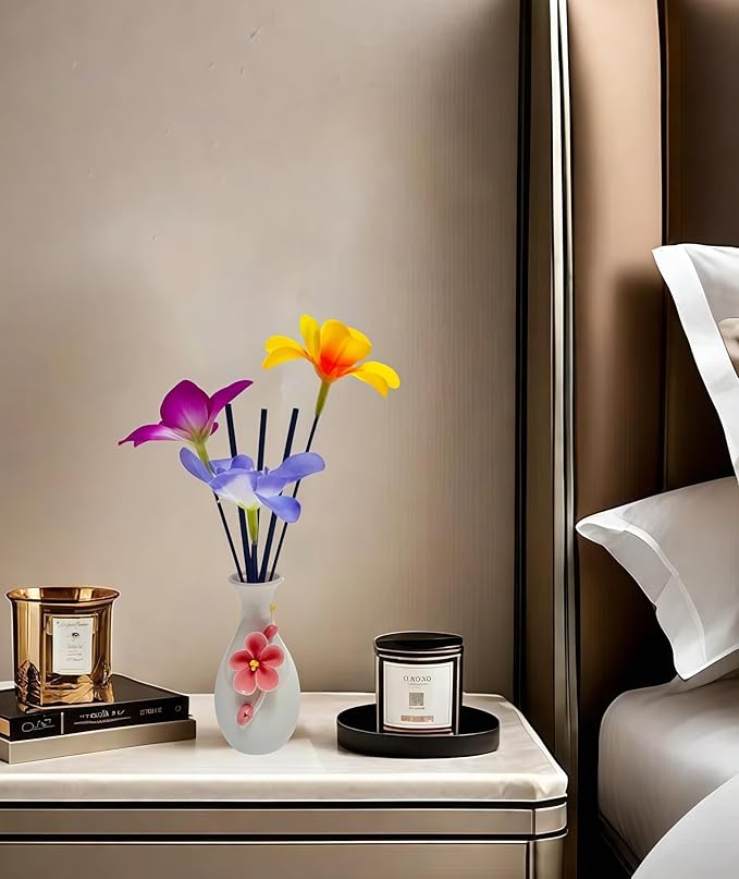 Ceramic Reed Diffusion Bottle Set Suitable for Essential Oil Diffusion Home Decoration and Desk Accessories for Women