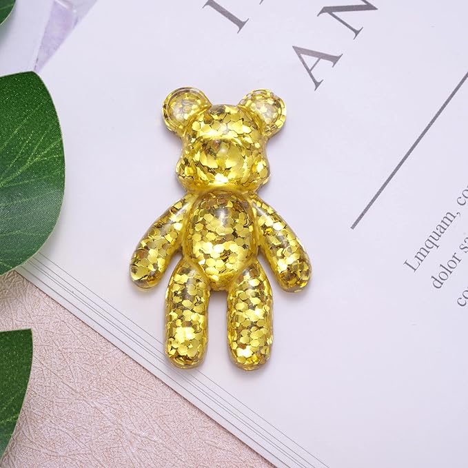 Worry Bear, Pocket Bear Hug, Anxiety Gifts for Men Women, Anxiety Relief Gifts, Mental Health Positivity Gift for Anxious Friend, Back to School Reminder of Comfort, Gold