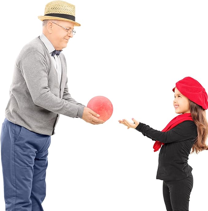 LOGROTATE Moon Lamp, 16 Colors LED Night Light for Kids 3D Printing Moon Light with Stand& Remote/Touch Control & Timing, Moon Light Lamp for Kid Friend Birthday Gifts, Room Decor (Diameter 4.8 INCH)