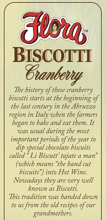 Flora Biscotti Cookies (Cranberry)