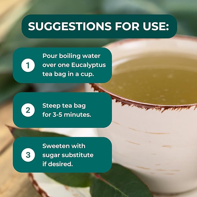 Hanan Premium Eucalyptus Tea - 100% Natural Eucalipto Hojas Naturales for Tea, Herbal Remedies and Aromatherapy - Dried Eucalyptus Leaves - Fresh Fragrant Floral Taste