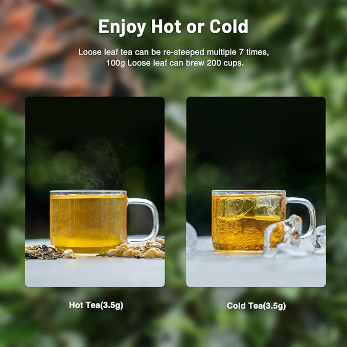 iTeaworld Da Hong Pao - Oolong Loose Leaf - Wuyi Rock Tea, Oolong Tea Loose Leaf Scent Whole Loose leaves for Daily Use, with 20 Eco-Conscious Tea Bags （3.5oz/100g)