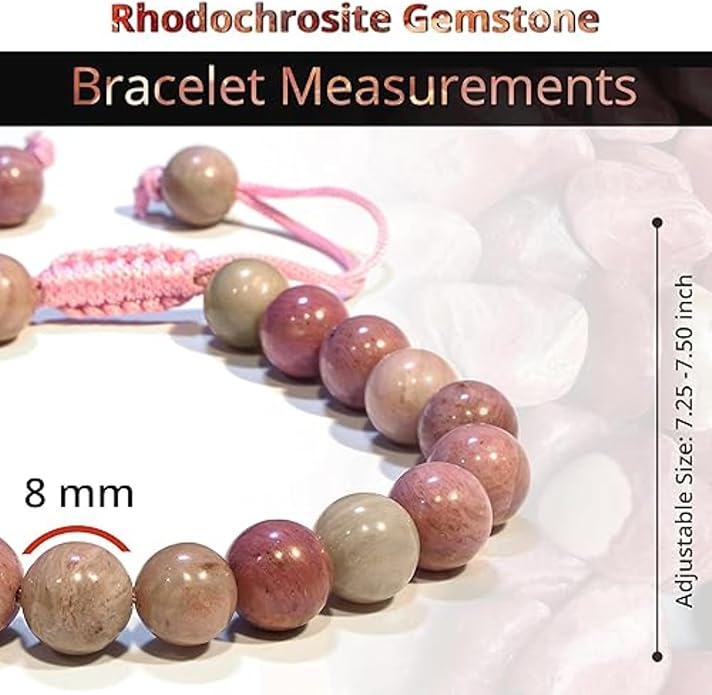 Energy Protection Crystal Handmade Adjustable Bead Bracelet Perfect for Men, Women’s Gift - Gemstone Healing Stretch Bracelet Pulsera Para Hombre Mujer Stocking Stuffer