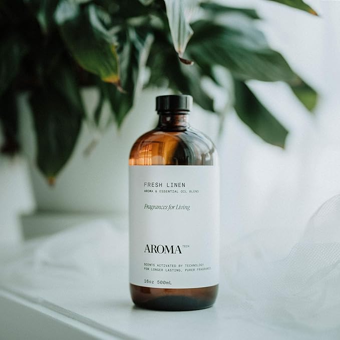 Aromatech Fresh Linen Aroma Essential Oil Blend: Hotel Inspired Aromatherapy with for Ultrasonic Diffusers & Nebulizers - 16.9 fl oz, 500 mL