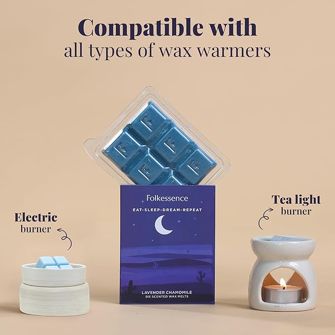 Folkulture Wax Melts | Strong Scented Set of 5 Fragrance Melts (30pc) | Candle Warmer or Soy Wax Melt for Warmer | Scented Cubes for Gifts for Women | Soy Wax for Warmers