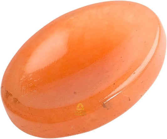 Red Aventurine Worry Stones – Crystal Thumb Worry Stone for Anxiety, Stress – Relaxing and Soothing Balance Stones for Meditation, Stress Relief – Healing Stones and Crystals for Men and Women