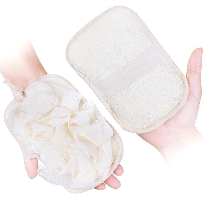 Bath Loofah Sponge Shower Clean Skin Gentle Sensitive Soft (2 Pack)