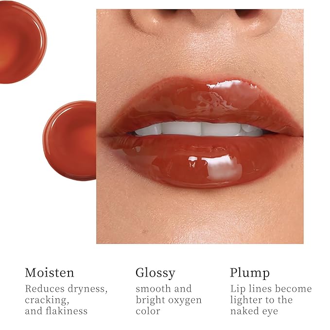 Lip Jam Hydrating Lip Gloss | Glitter Glossy Plumping Lipgloss | High Shine Glass Finish Nude Colors Shiny Jelly Liquid Lipstick for Women and Girls (5 Colors Set)