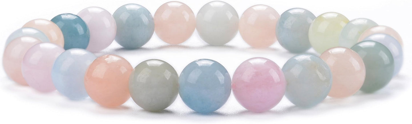 Cherry Tree Collection - Small, Medium, Large Sizes - Gemstone Beaded Bracelets For Women and Men - 8mm Round Beads