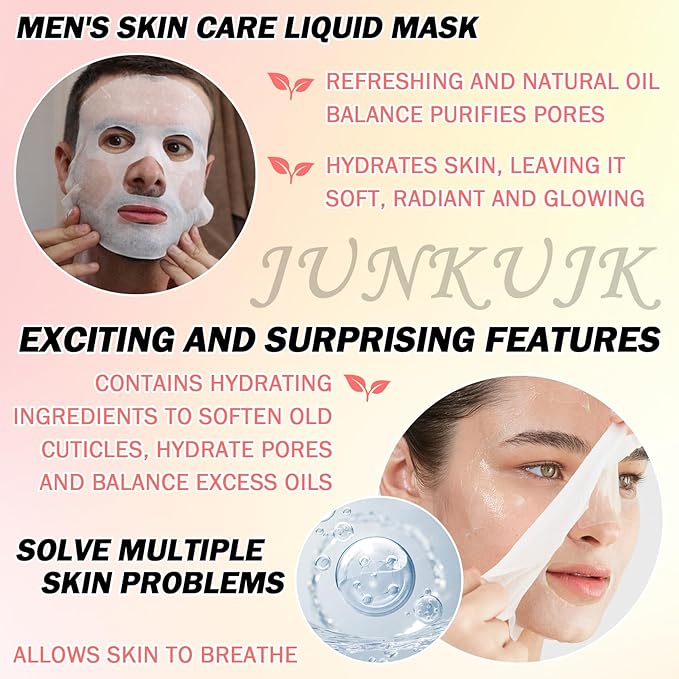 10PCS Hydrating Facial Sheet Mask,Moisturizing Face Masks Skincare Gift Set,Long Lasting Face Mask Skin Care & Facial Mask Kit for All Skin Types 24