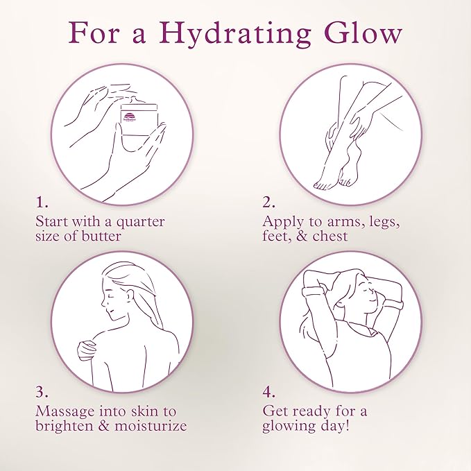 PURPLE CANYON Goat Milk Whipped Body Butter 8oz | Lavender Rose Body Lotion Infused with Jojoba Oil and Aloe Vera| Glowing Skin Natural Lotion for Luxury Self-Care