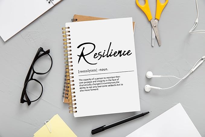 Inspirational Spiral Notebook,Inspirational Journal,Inspirational Journal for Women Men Writing,Grit Spiral Notebook 8.3×5.5 Inch