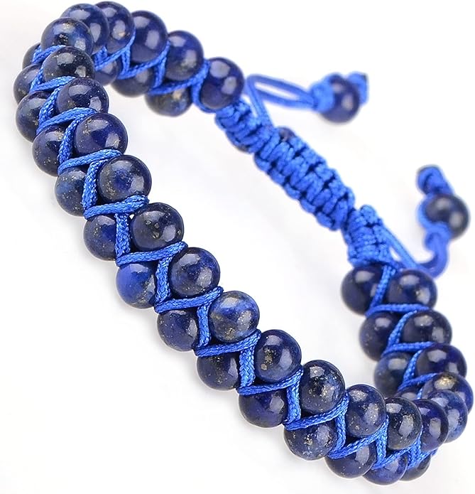 MASSIVE BEADS Double Layer Natural Chakra Healing Power Crystals Macrame Bracelet Yoga Stone Beads Gemstone Meditation Relax Anxiety Bangle for Unisex Women Men