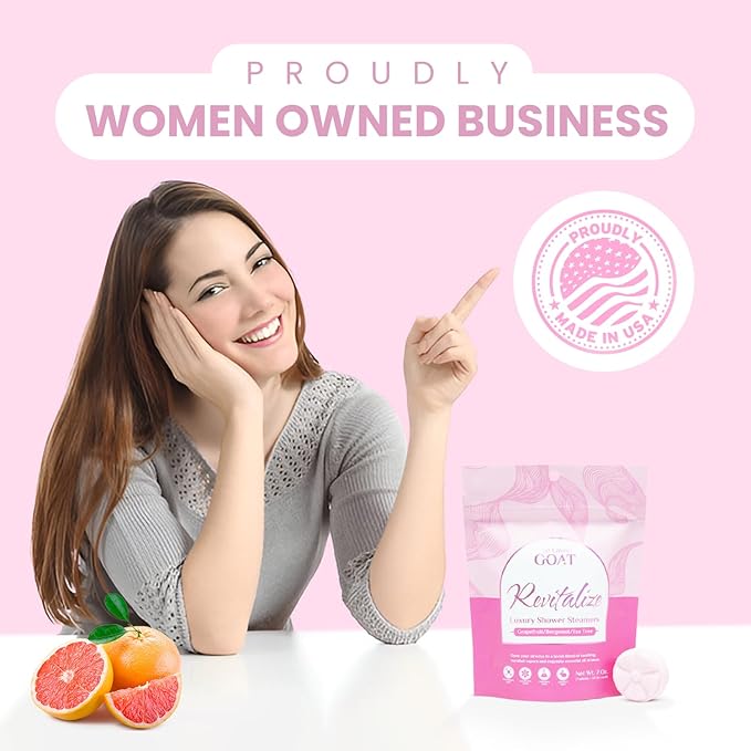 TLG Revitalize Shower Steamers Aromatherapy 7 Pack – USA Made with Menthol, Grapefruit, Bergamot & Tea Tree Essential Oils – Long-Lasting Citrus Shower Bombs – Gift for Men & Women