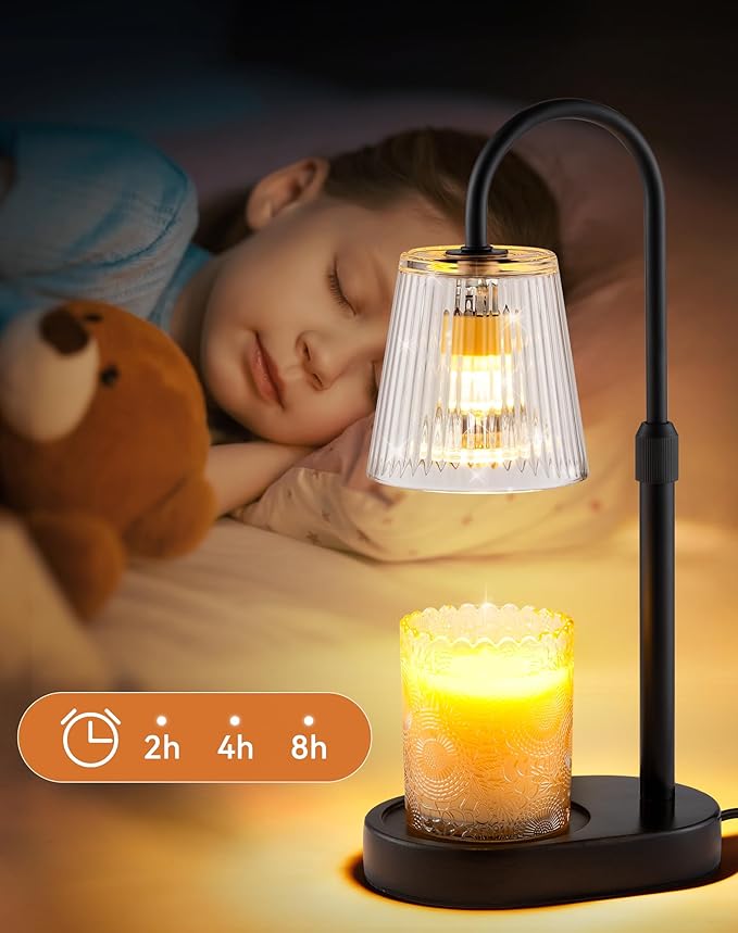 Candle Warmer Lamp with Timer Dimmable - Birthday Gifts for Women Mom House Warming New Home Decor Wax Melt Warmer for Jar Candles
