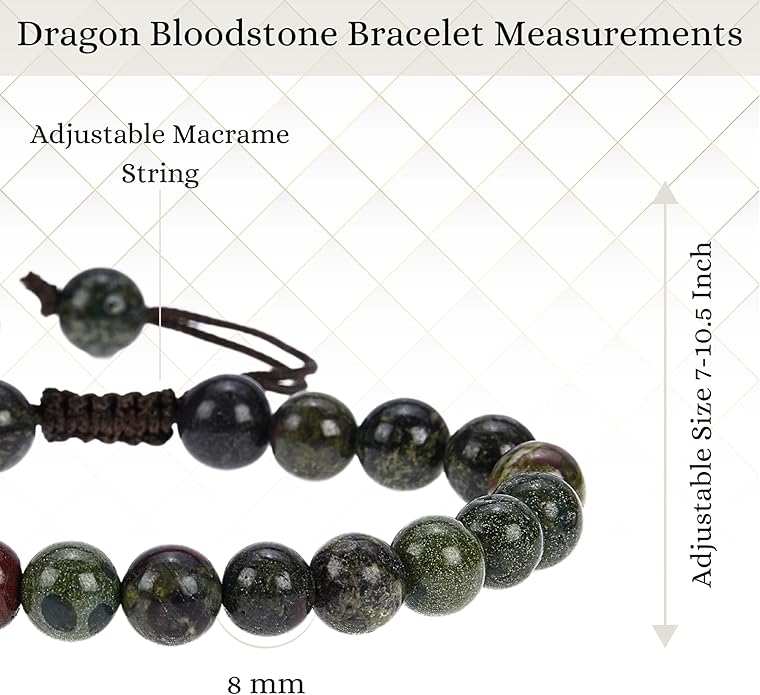 Energy Protection Crystal Handmade Adjustable Bead Bracelet Perfect for Men, Women’s Gift - Gemstone Healing Stretch Bracelet Pulsera Para Hombre Mujer Stocking Stuffer