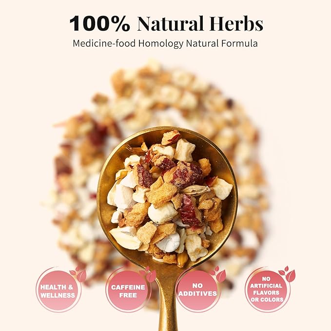 Hawthorn Apple DigestionTea Bags for Balance Stress Relief,Detox Cleanse Tea, Leafberry Herbal Tea Bag Sampler Barley malt Peeled lotus seeds Dried apples, Red dates Healthy Tea Gift Box 10 Bags