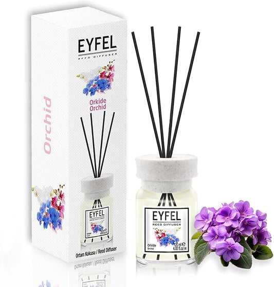 EYFEL Reed Diffusers for Home – Orchid Reed Diffuser Set 4.05 fl oz Oil Diffuser Sticks, Bathroom Diffuser, Home Fragrances, Scented Sticks, Home Décor