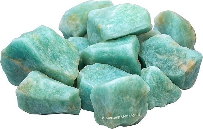 Amazing Gemstone Aquamarine Raw Crystals and Healing Stones, Natural Rocks for Tumbling - DIY Raw Stones and Crystals, 2 Pieces