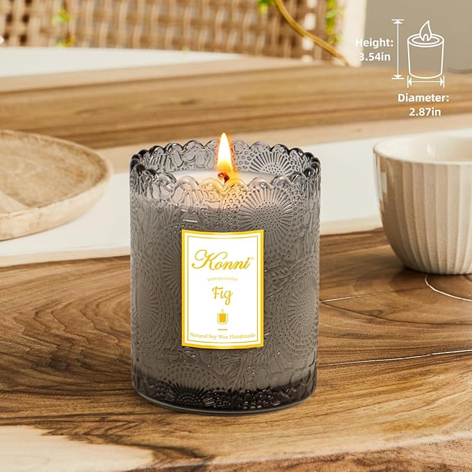 KONNI Scented Candles, Soy Candles, Aromatherapy Candle, Fit Scented Candle for Men Women, 7.05oz Soy Wax Candle for Home Decoration, Ideal for Creating Relaxing Ambience & Holiday Gifting