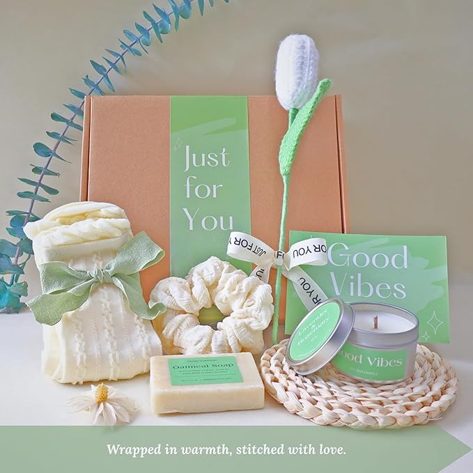 Self Care Gifts for Women – Best Friend Gift, Teen Girl Sister Gifts, Thinking of You, Get Well Soon Care Package, Spa Kit, Relaxation Gift Box, Feel Better Gift, Women’s Pampering Gift