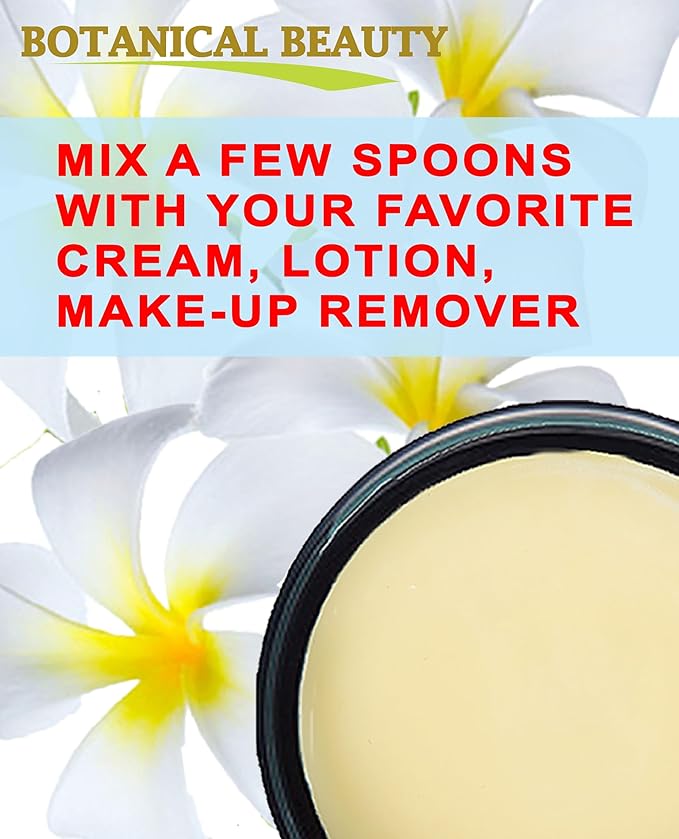 Botanical Beauty MONOI OIL BUTTER Pure Natural Virgin Unrefined RAW for FACE, SKIN, BODY, DAMAGED HAIR, NAILS (8 Fl Oz)