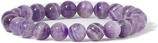 Cherry Tree Collection - Small, Medium, Large Sizes - Gemstone Beaded Bracelets For Women and Men - 8mm Round Beads