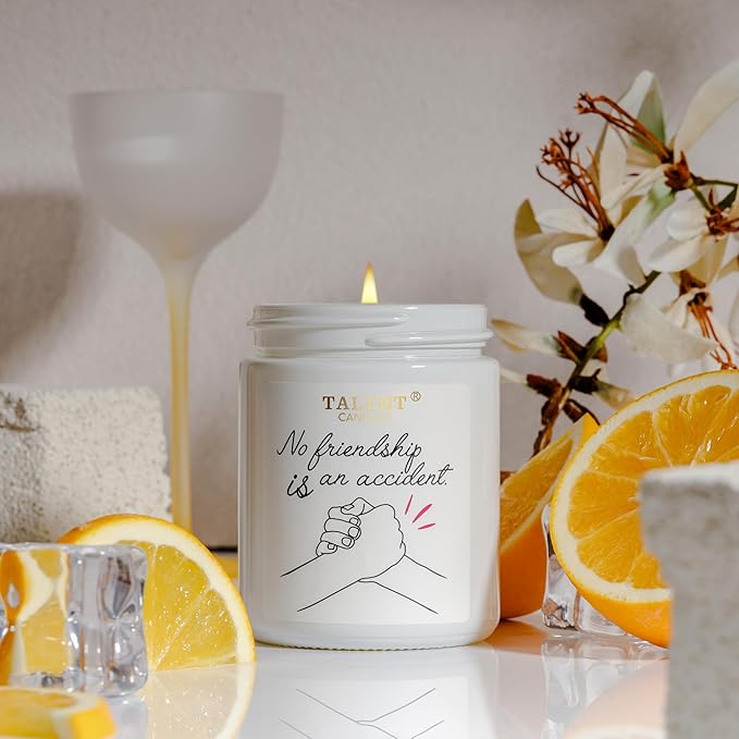 Champagne Cassis & Honey Scented Candle - Funny Birthday Gifts for Women & Men Friends