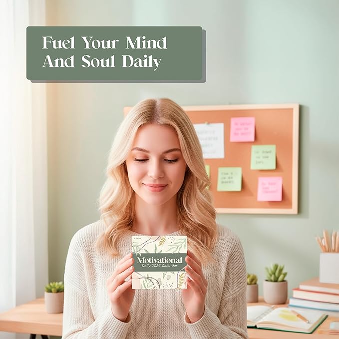 2026 Motivational Calendar | Includes 365 Positive Quotes and Affirmations, Enjoy a Whole Year of Inspirational Quotes, Phrases & Affirmations for Success, Happiness & Personal Growth
