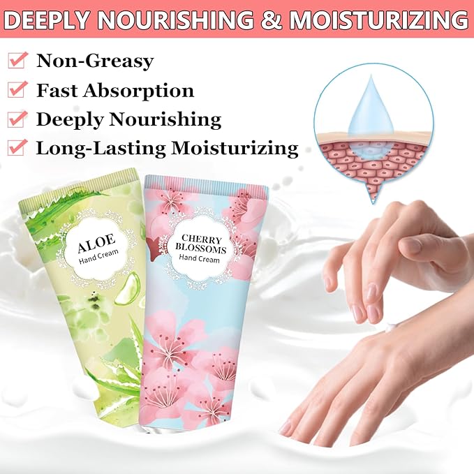 10 Pack Hand Cream Gifts Set,Mothers Day Gifts,Birthday Gifts for Women,Natural Plant Fragrance Scented Hand Lotion Travel Size Mini Lotion Shea Butter,Teacher Gifts,Gift for Mom Thank You Gifts