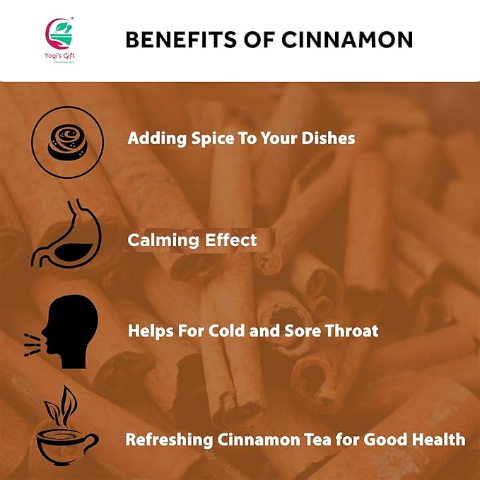 Crushed Cinnamon Bark 1 LB | Bulk Cinnamon Stick Pieces/Chips For Tea, Cooking | Rich Aroma and Great Flavour | Premium Grade Product by Yogi's Gift®