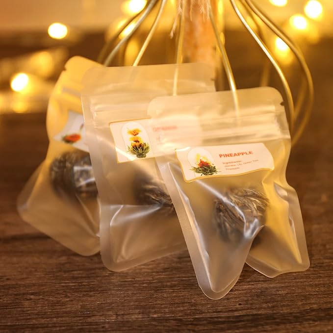 FullChea - Blooming Flowering Tea, 12 Unique Varieties - Flowering Tea in 12 Delicious Fruit Flavors - Gift For Tealovers, Christmas, Anniversary, Valentine, Birthday