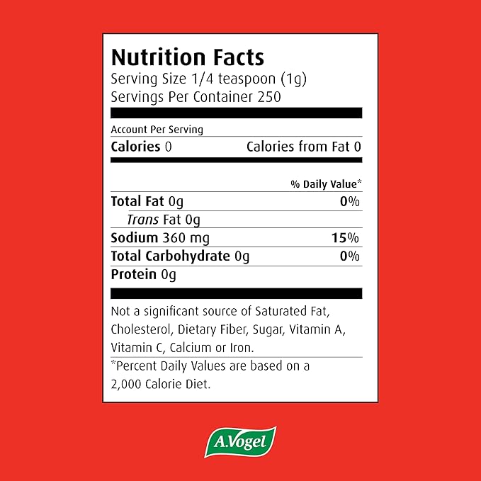 A. Vogel Herbamare Seasoned Spicy Sea Salt - USDA Organic - Seasoning Salt Infused w/ 12 Herbs - 33% Less Sodium - Non-GMO -Gluten Free - Kosher - 8.8 oz