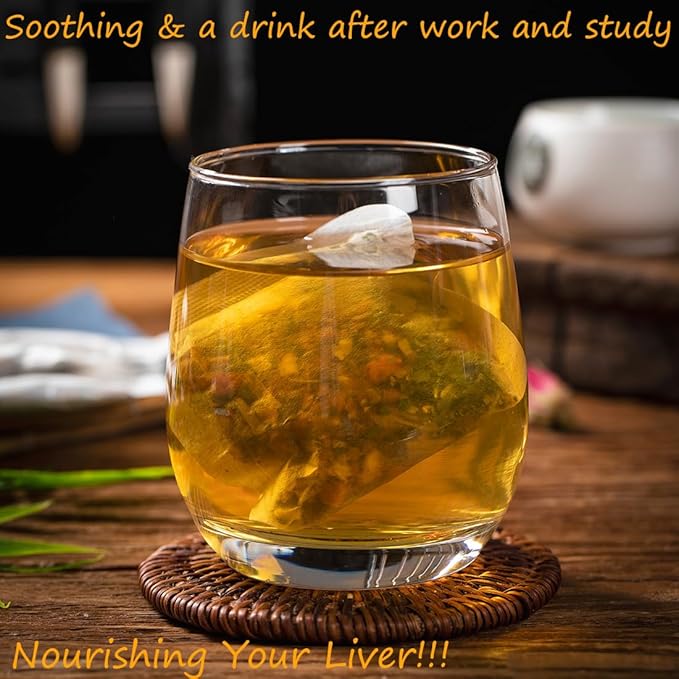 Premium Liver Detox Tea,30 Tea Bags /5.3 Oz, Nourishing Liver with 18 Natural Herb Ingredients, Traditional Chinese Liver Cleanse Tea, for Liver Detox & Liver Protection Hebal Chinese Tea 排毒茶.