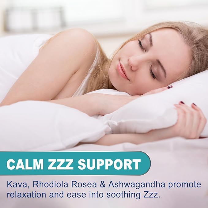 Kava Kava Gummies, Sugar Free Calm Gummies w/Rhodiola Rosea, Ashwagandha, L-Theanine, GABA, Melatonin-Free Kava Blend for Relaxation, Calm and Focus - Alternative to Kava Powder Capsules, Vegan 60 Cts