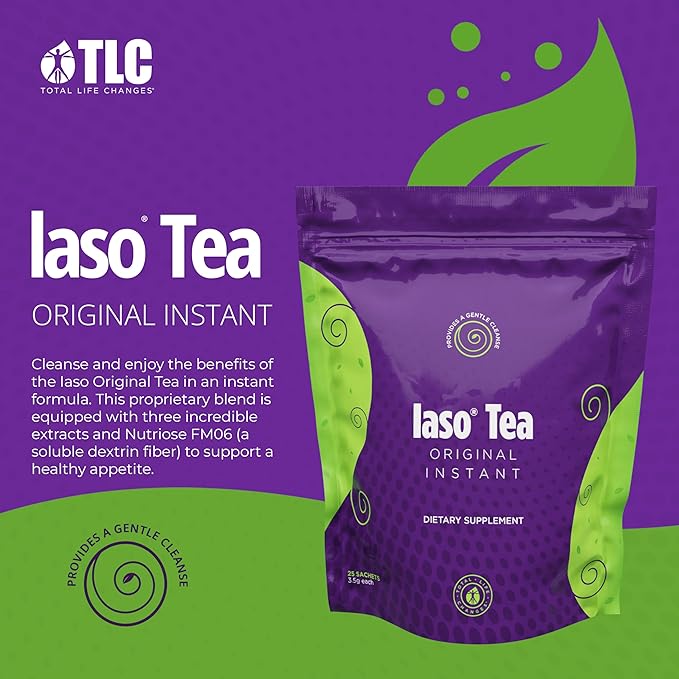 Iaso Instant Tea (Original) - Convenient Tea for a Balanced Lifestyle, Gentle & Refreshing, 25 Sachets (1 Pack)