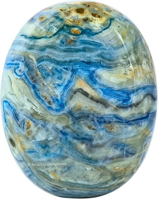 Amazing Gemstone Scheelite Crystals and Healing Stones - Large Palm Stone Crystals Piedra - Crystal for Good Luck, Balanced Positive Energy, Meditation - Unique Stocking Stuffers, Gifts for Women, Men