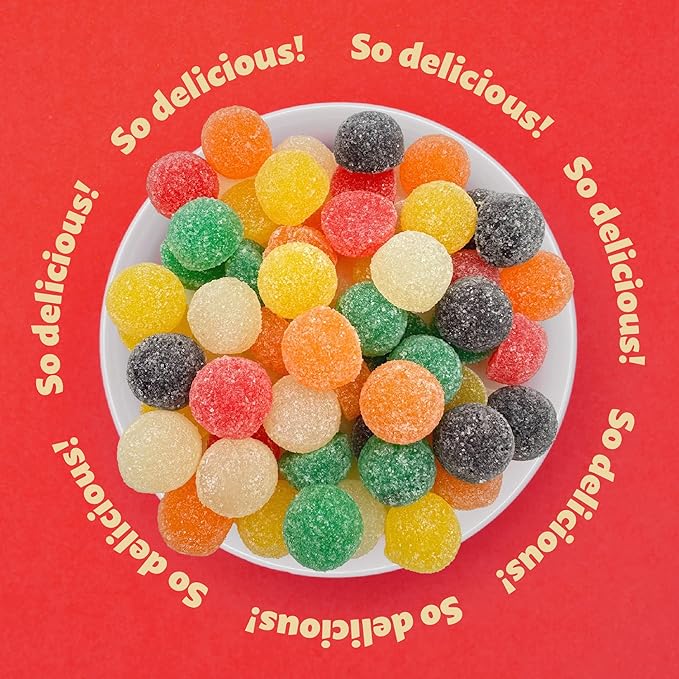 Gum Drops Giant | 2-Pound Pack | Classic Jelly Candy | Assorted Fruit and Licorice Flavors
