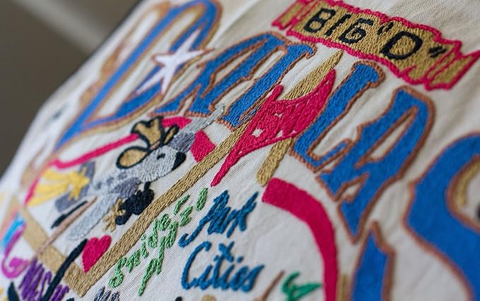 Catstudio Dallas Embroidered Decorative Throw Pillow