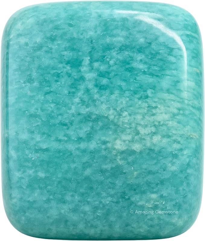 Amazing Gemstone Amazonite Crystals and Healing Stones Tumbled - 1 oz, Natural Healing Stones for Energy Balance, Stress Relief - Premium Polished Gems Rocks for Meditation and Wellness