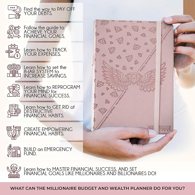 Budget Planner and Monthly Bill Organizer - Finance Planner, 12-Month Journey to Financial Freedom | Bill Payment Tracker Monthly Organizer, Money Saving & Expense Tracker | Undated Budgeting Journal