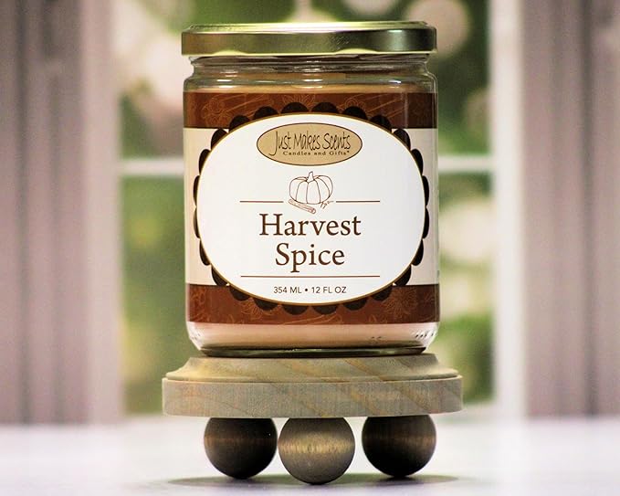 Harvest Spice Scented Candles | Amazing Fall Fragrance by Just Makes Scents (12 oz)