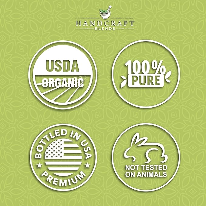 Handcraft Blends Organic Lemongrass Essential Oil – 1 Fl Oz – 100% Pure and Natural – Premium Grade Essential Oil for Diffuser and Aromatherapy