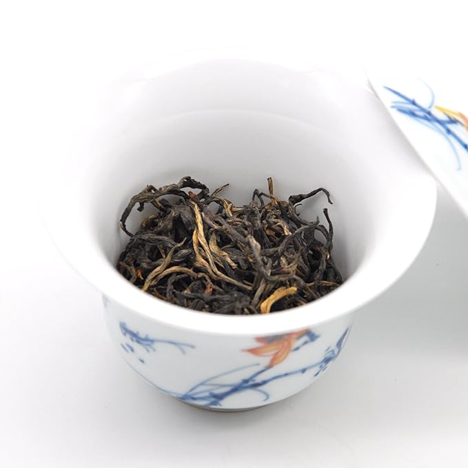 ChaWuWarmSun [B] FengQing DianHong Black Tea,8.8oz/250g,New Spring Tea,YunNan Black Tea,Big Leaf Arbor Tea.